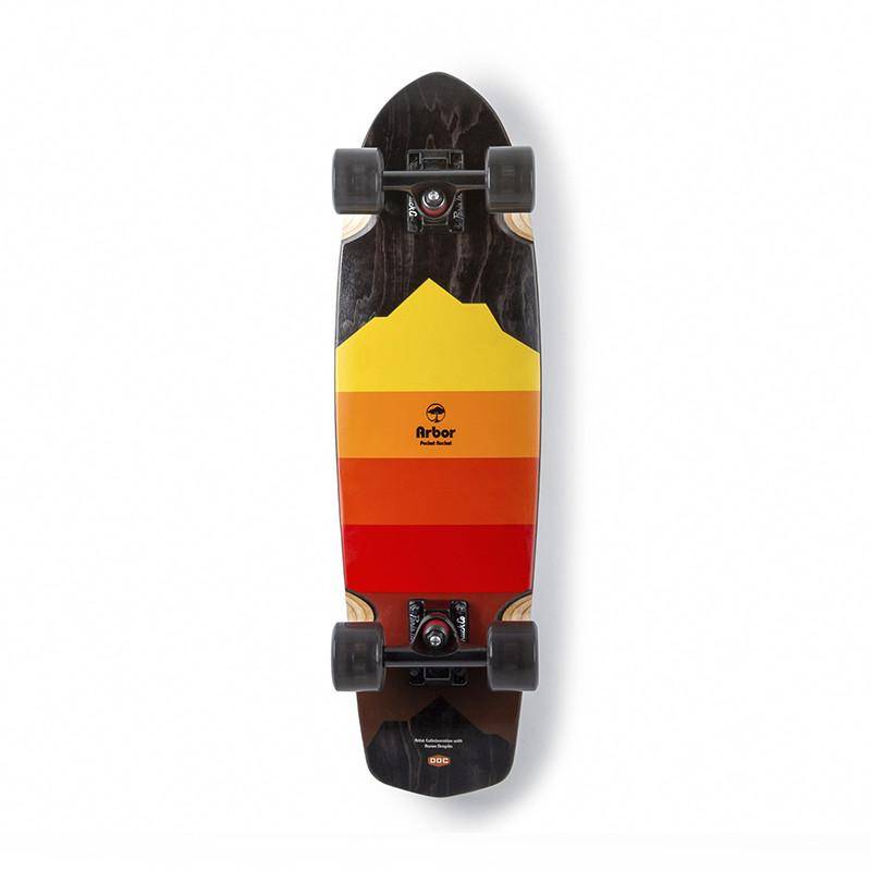 ARBOR POCKET ROCKET ARTIST SERIES DRAPLIN II 27” CRUISER SKATEBOARD COMPLETE - Mooloolabas