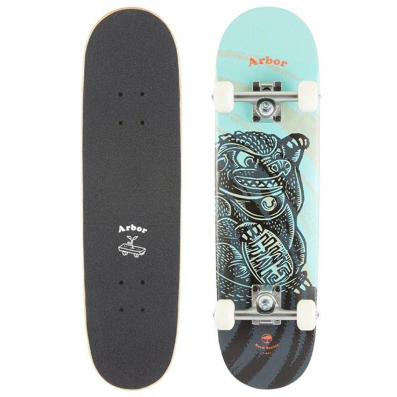 Arbor Woodcut Seed Skateboard completo para niños 7.5"