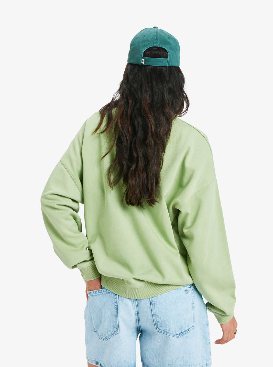 Roxy Lineup Oversized -Sweatshirt mit Vintage-Waschung für Frauen
