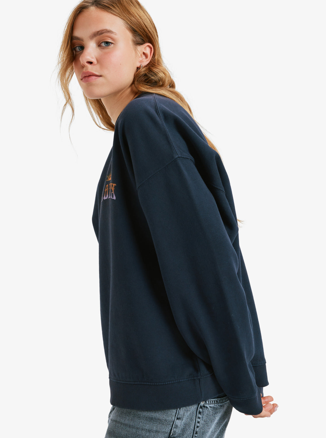 Roxy Lineup Oversized -Sweatshirt mit Vintage-Waschung für Frauen