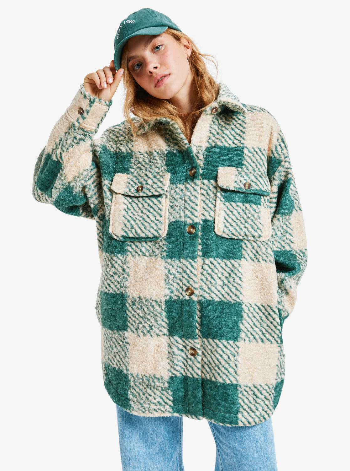 Roxy Over And Above - Fleece-Overshirt für Frauen