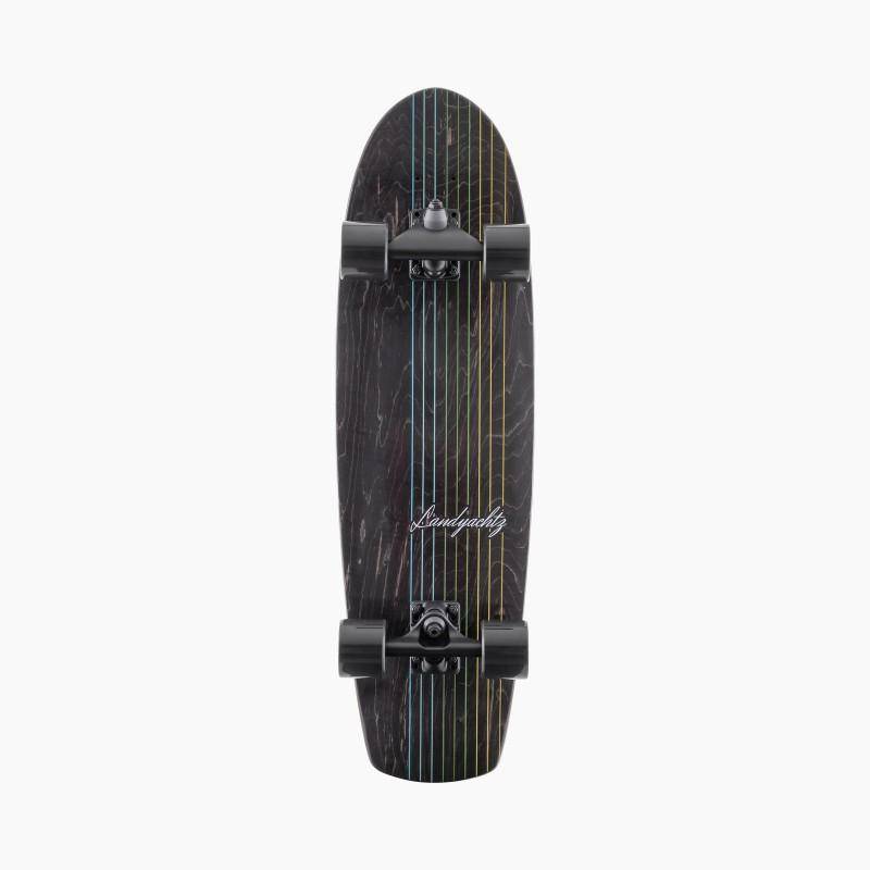 LANDYACHTZ - BUTTER BLACK LINES 31" - SURFSKATE - Mooloolabas