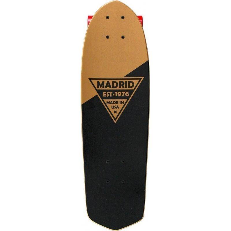 MADRID PARTY 24" GOLD METALLIC LOGO - CRUISER SKATEBOARD COMPLETE - Mooloolabas