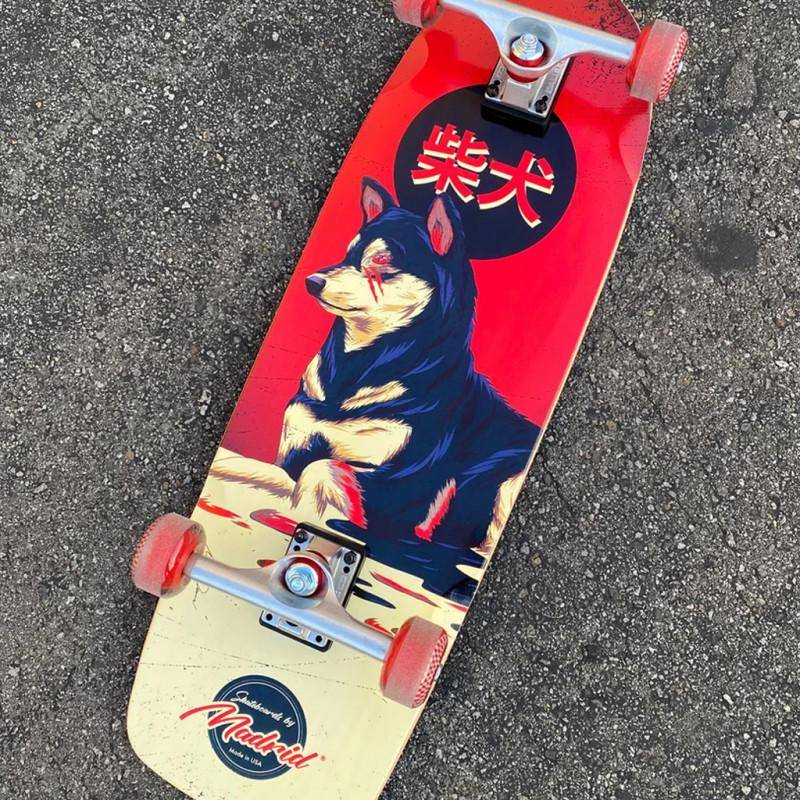 MADRID SHIBA INU 29” - CRUISER SKATEBOARD COMPLETE - Mooloolabas