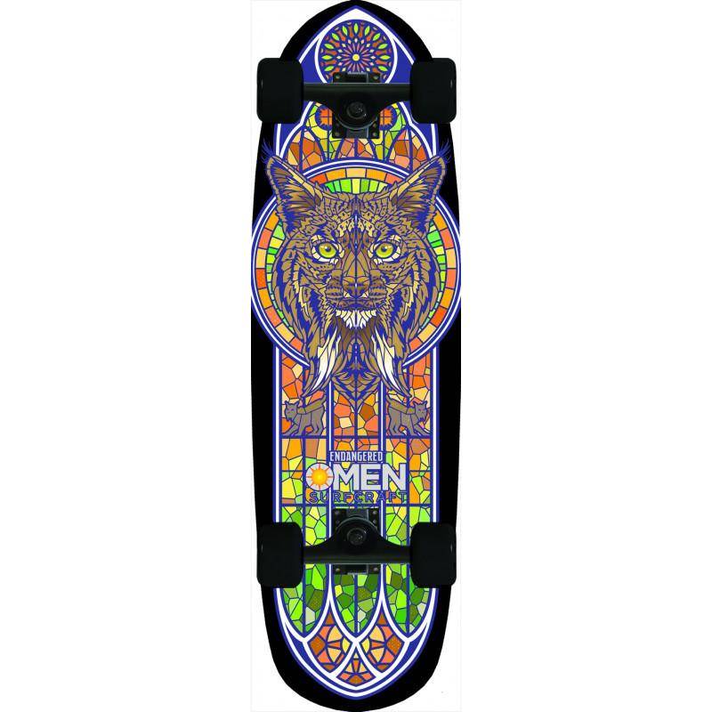 OMEN ENDANGERED LYNX 33" CRUISER SKATEBOARD COMPLETE