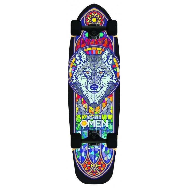 OMEN ENDANGERED WOLF 29" CRUISER SKATEBOARD COMPLETE