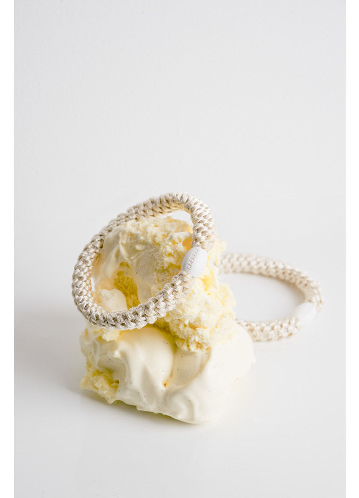 KKNEKKI Haargummi Ivory