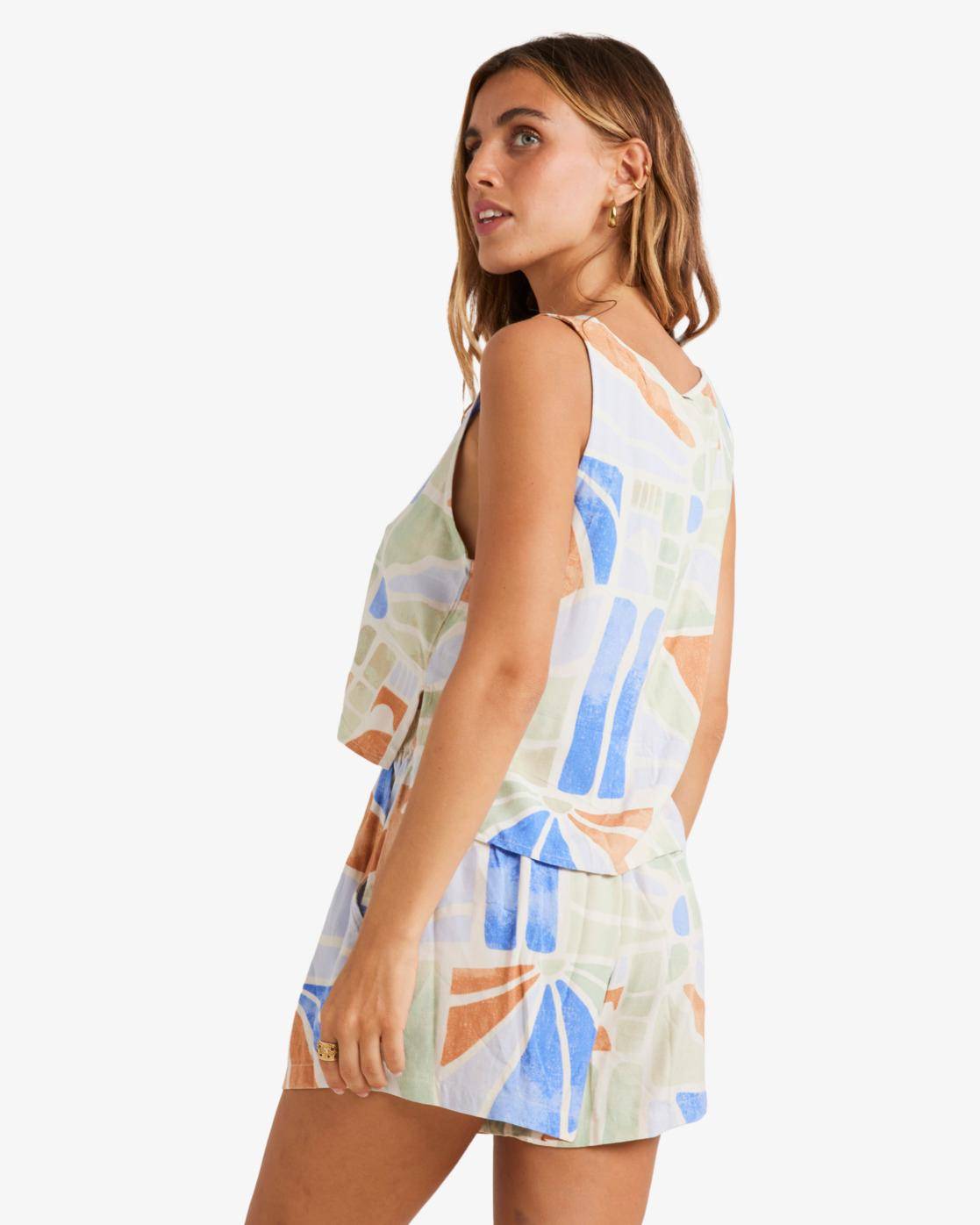 Billabong Mystic Tides Tie - Short top with open front for women