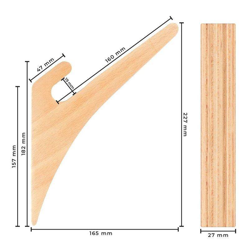 JUCKER HAWAII Wandhalterung Set WOOD