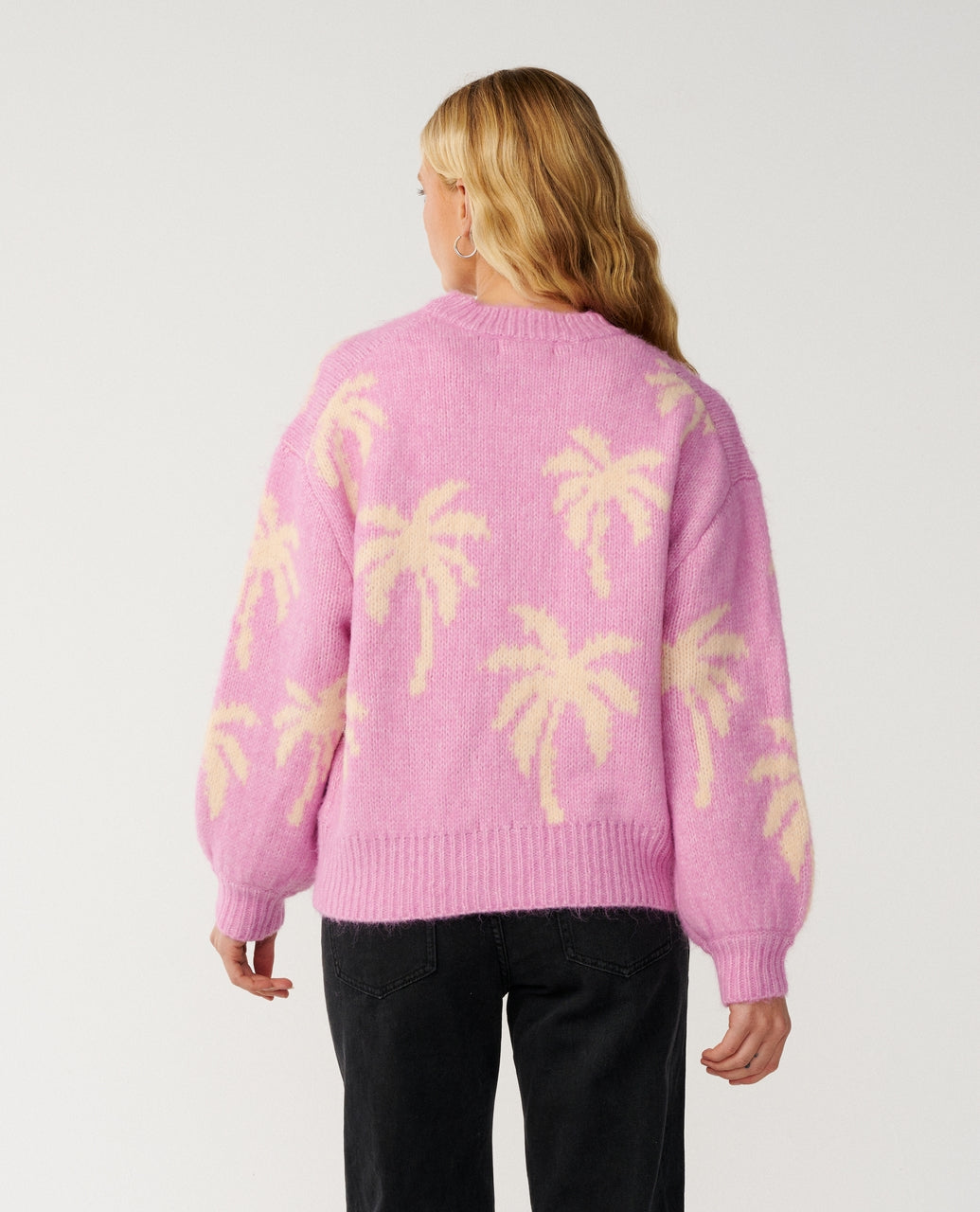 Rip Curl Retro Swell Palm Jacquard Pullover