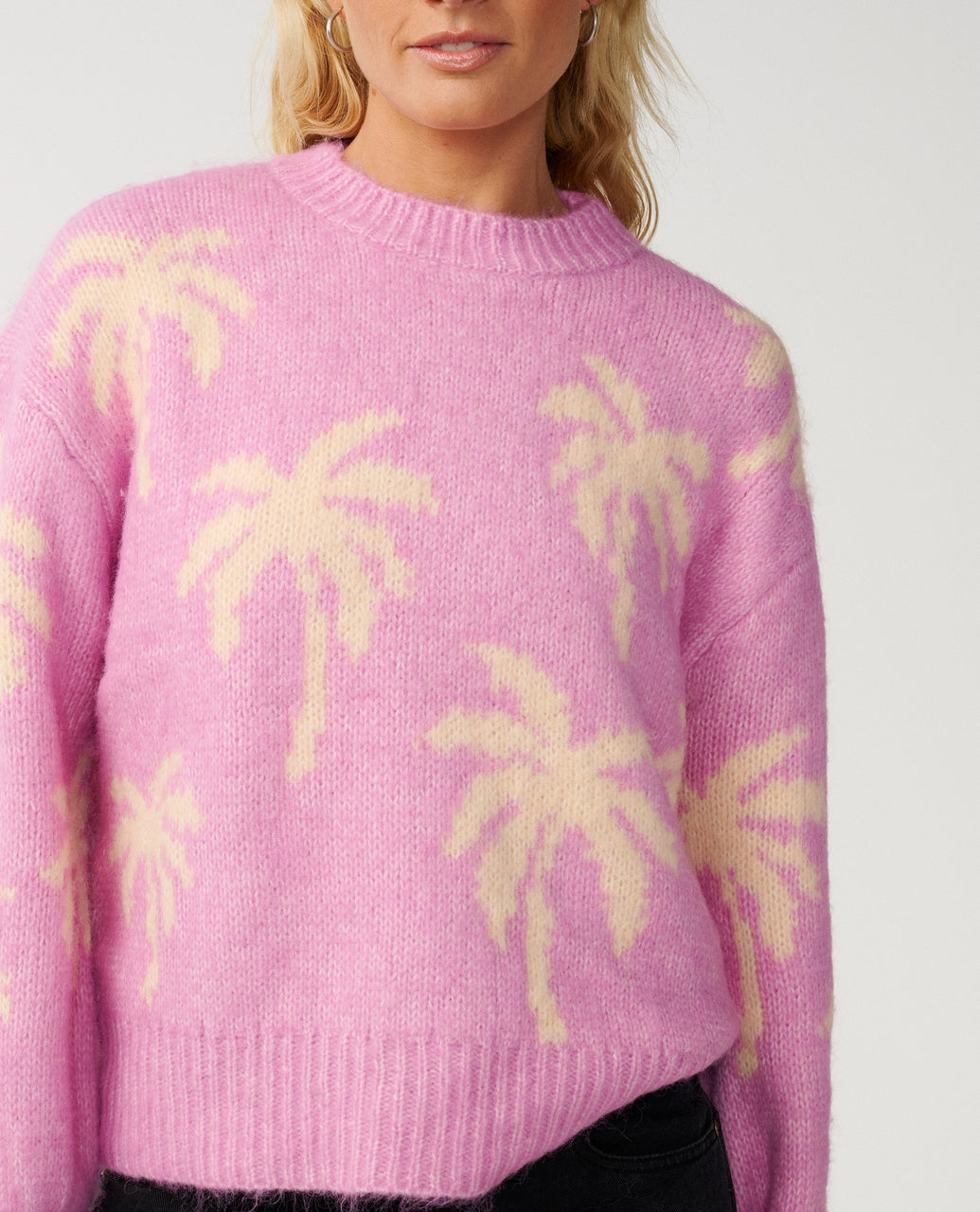 Rip Curl Retro Swell Palm Jacquard Pullover