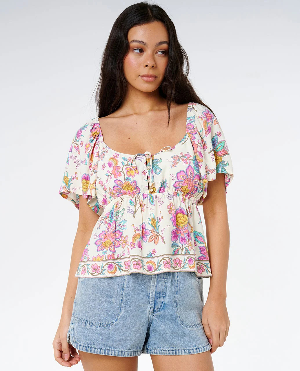Rip Curl Half Moon Bay Top mit Knöpfen