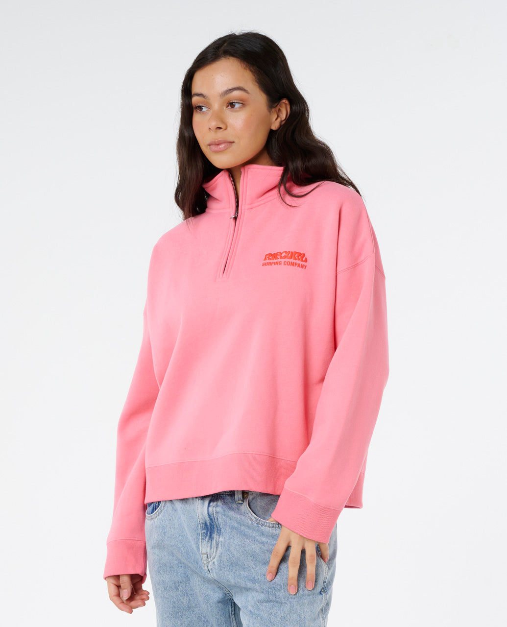 Rip Curl Surf Puff Pullover mit Reißverschluss