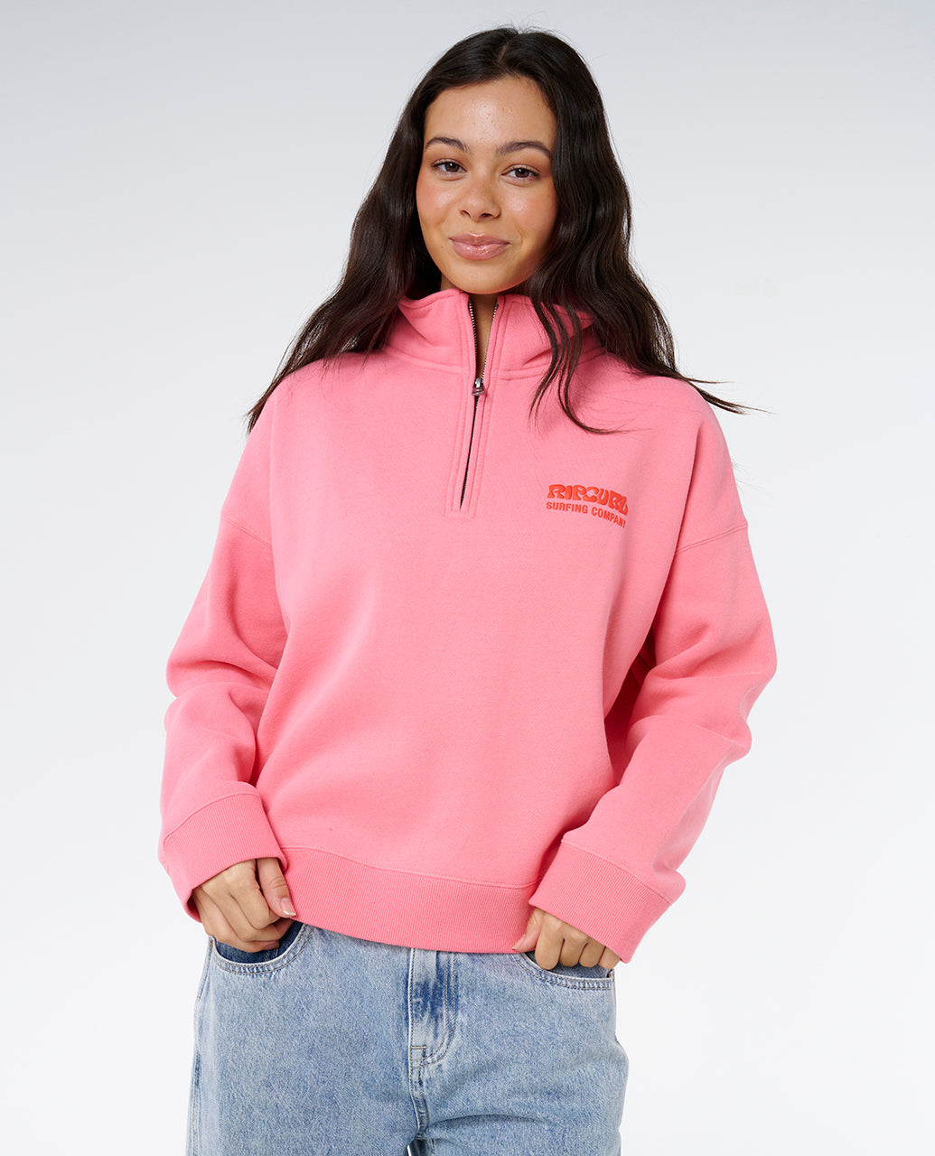 Rip Curl Surf Puff Pullover mit Reißverschluss