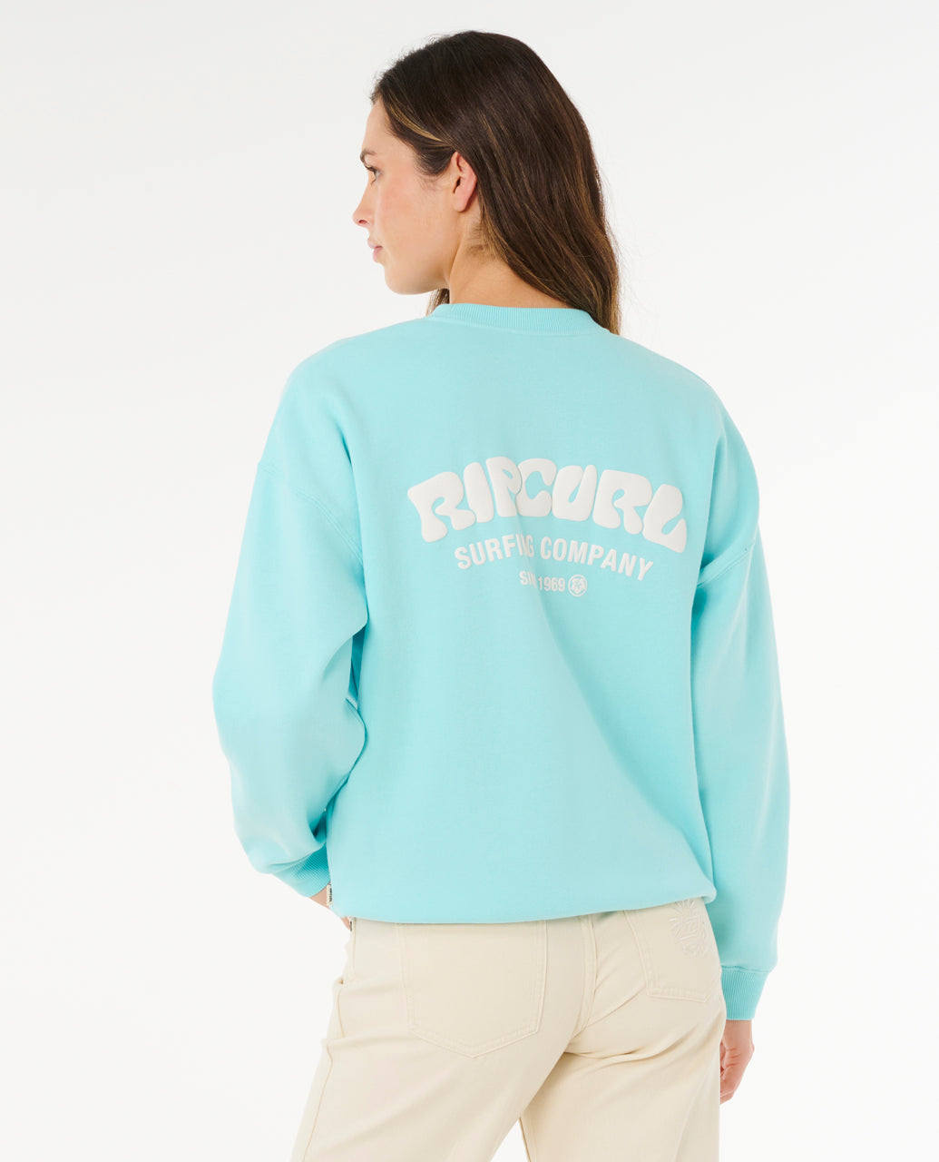 Rip Curl Surf Puff Inspired Crew Fleece