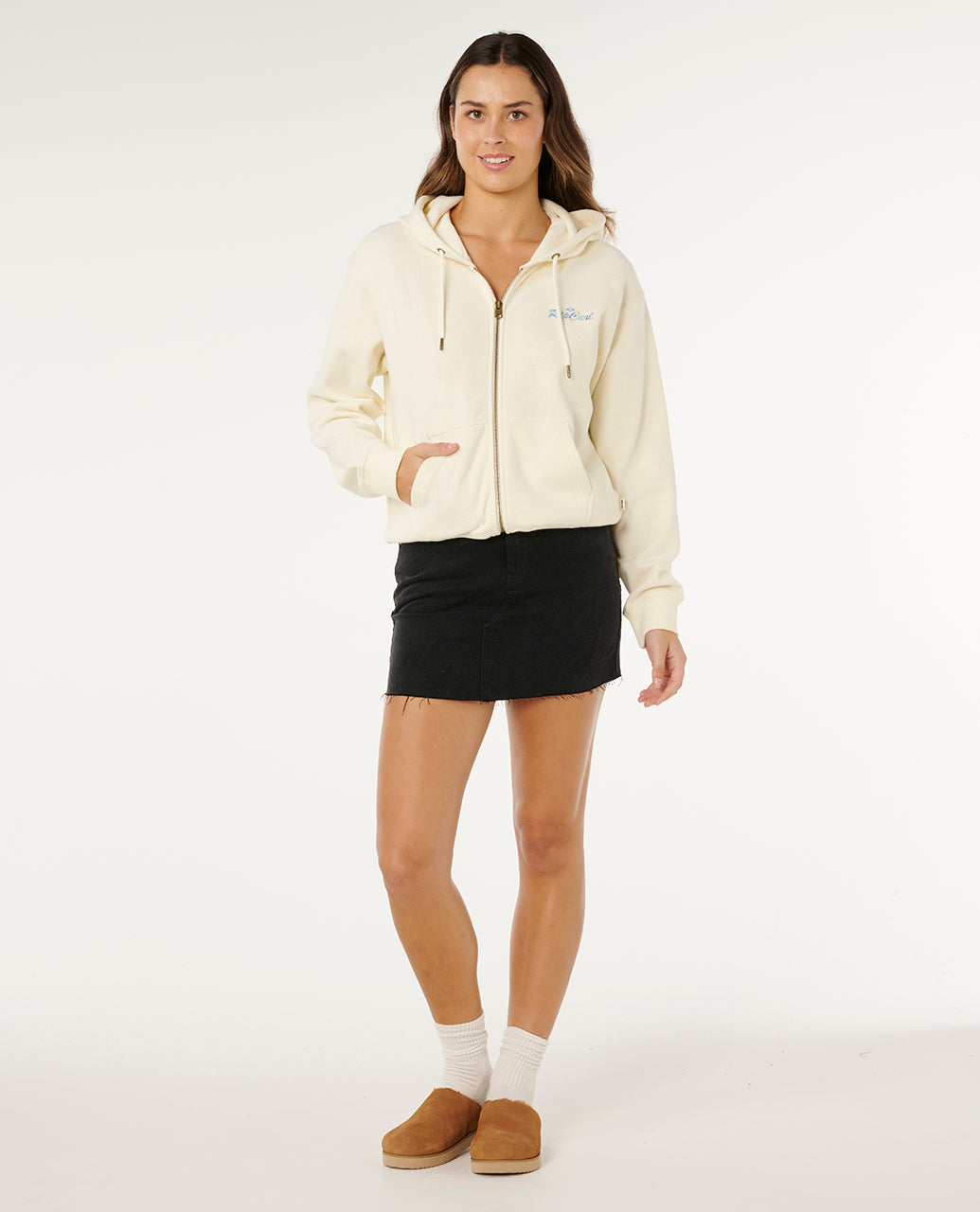 Rip Curl Lay Day Relaxed Zip Through Fleece - Mooloolabas