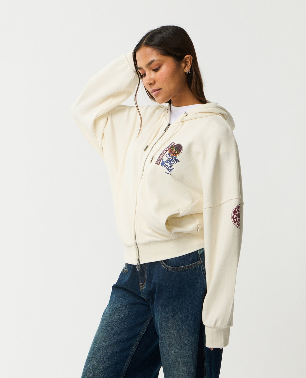 Rip Curl Surf The World Zip Thru Hoodie
