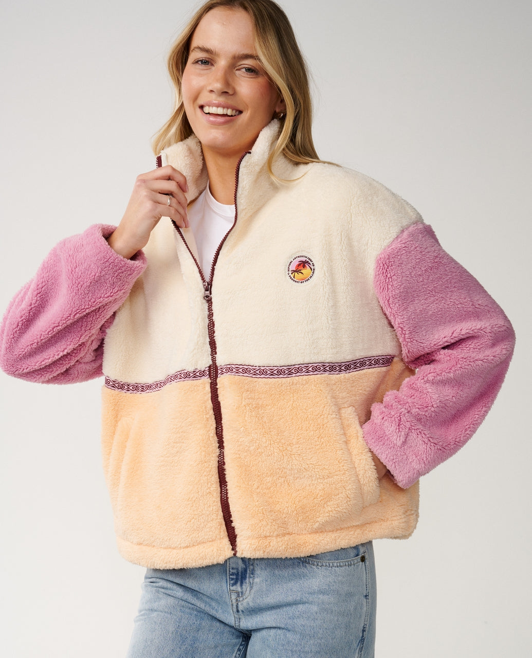 Rip Curl Surf Revival Heritage ZT Polar Fleecejacke