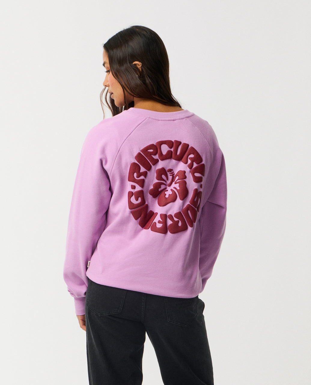 Rip Curl Surf Puff Raglan Relax Sweatshirt