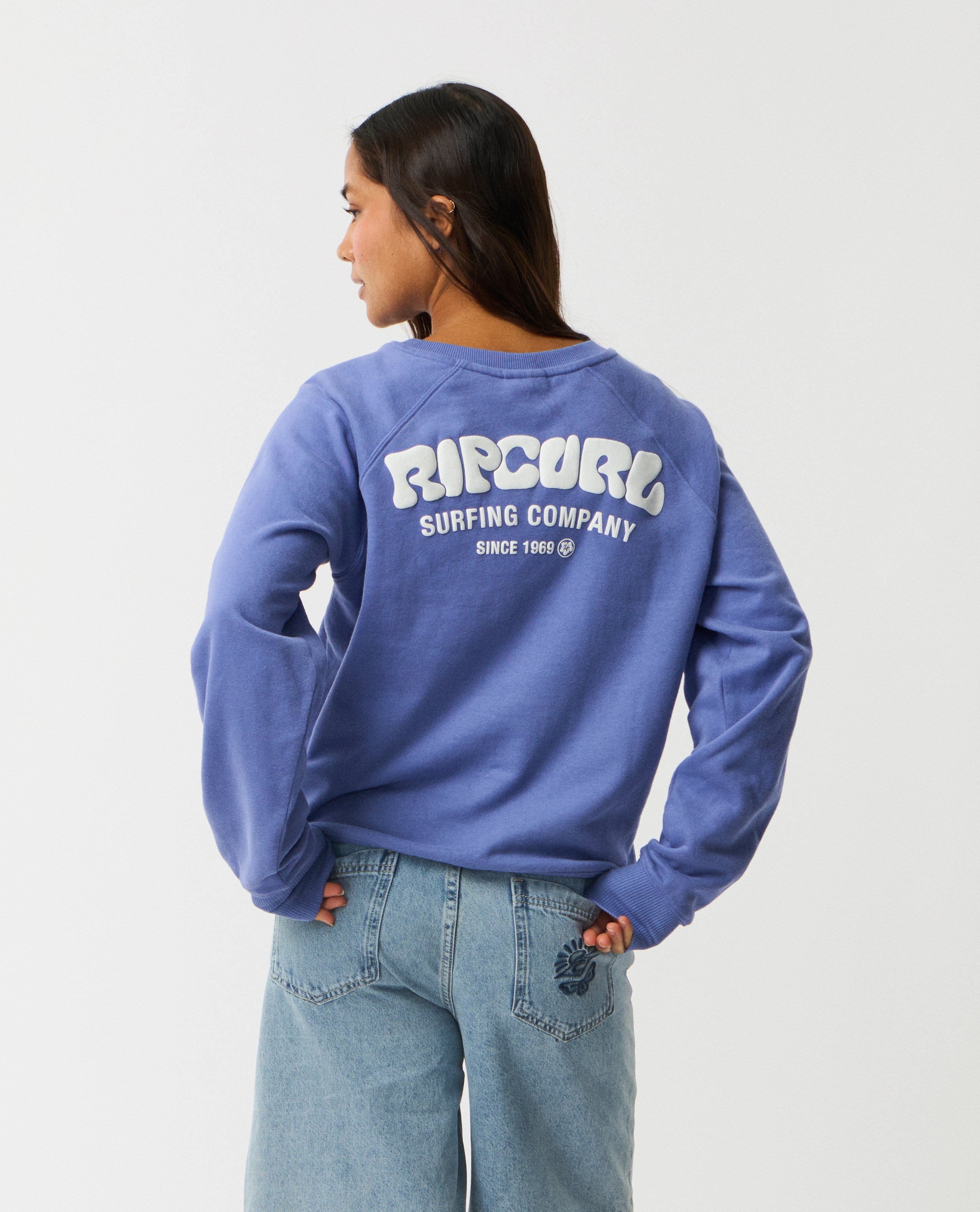 Rip Curl Surf Puff Raglan Relax Sweatshirt