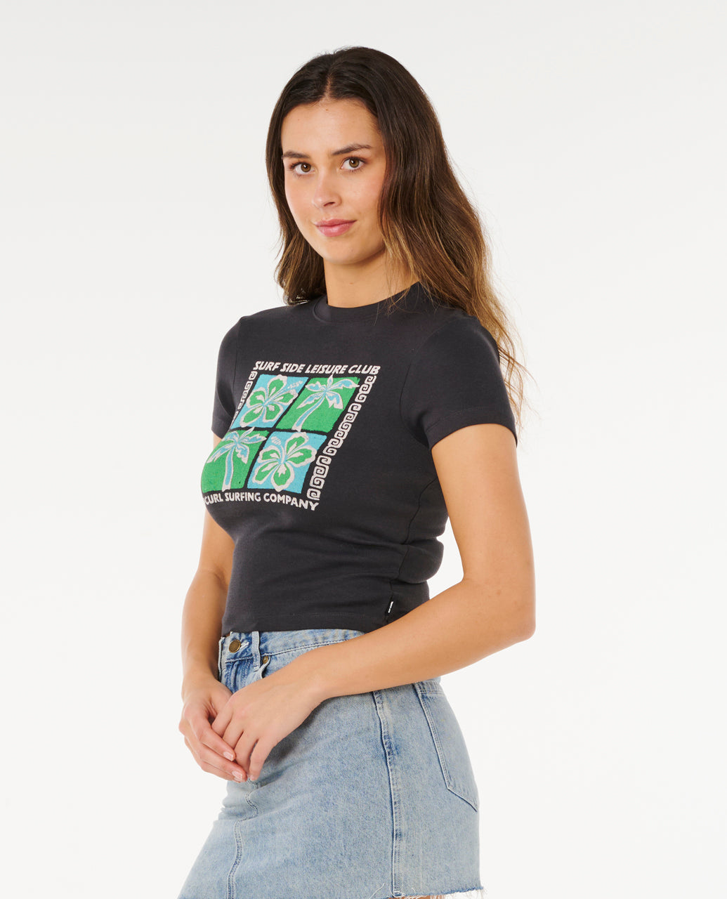 Rip Curl Surf Side Fitted T-Shirt - Mooloolabas