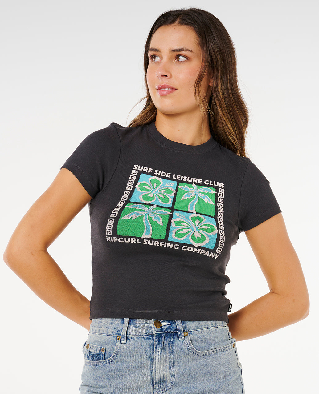Rip Curl Surf Side Fitted T-Shirt - Mooloolabas