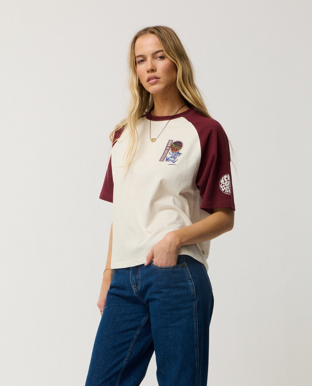 Rip Curl Surf The World Boxy T-Shirt
