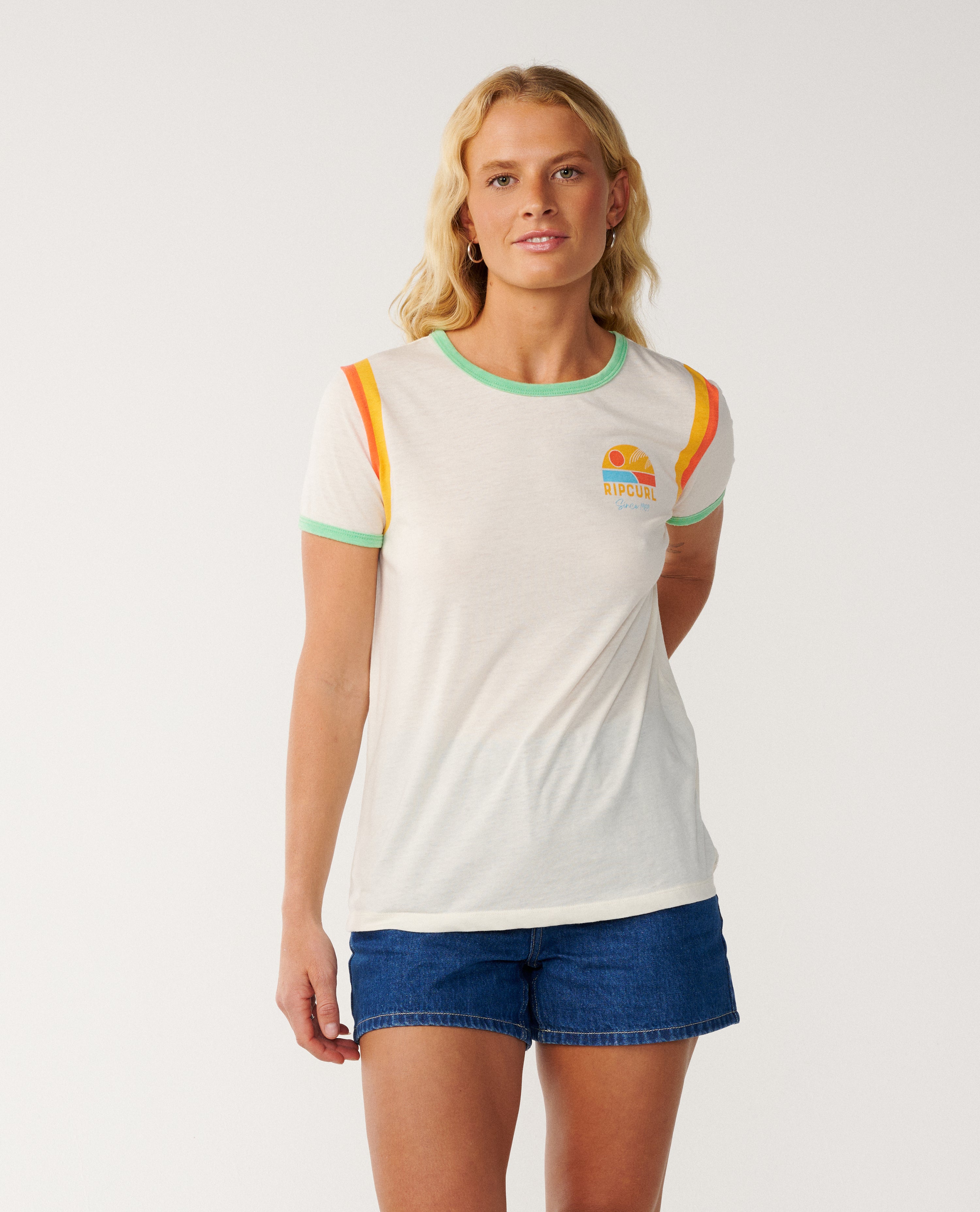 Rip Curl Line Up Ringer Standard T-Shirt