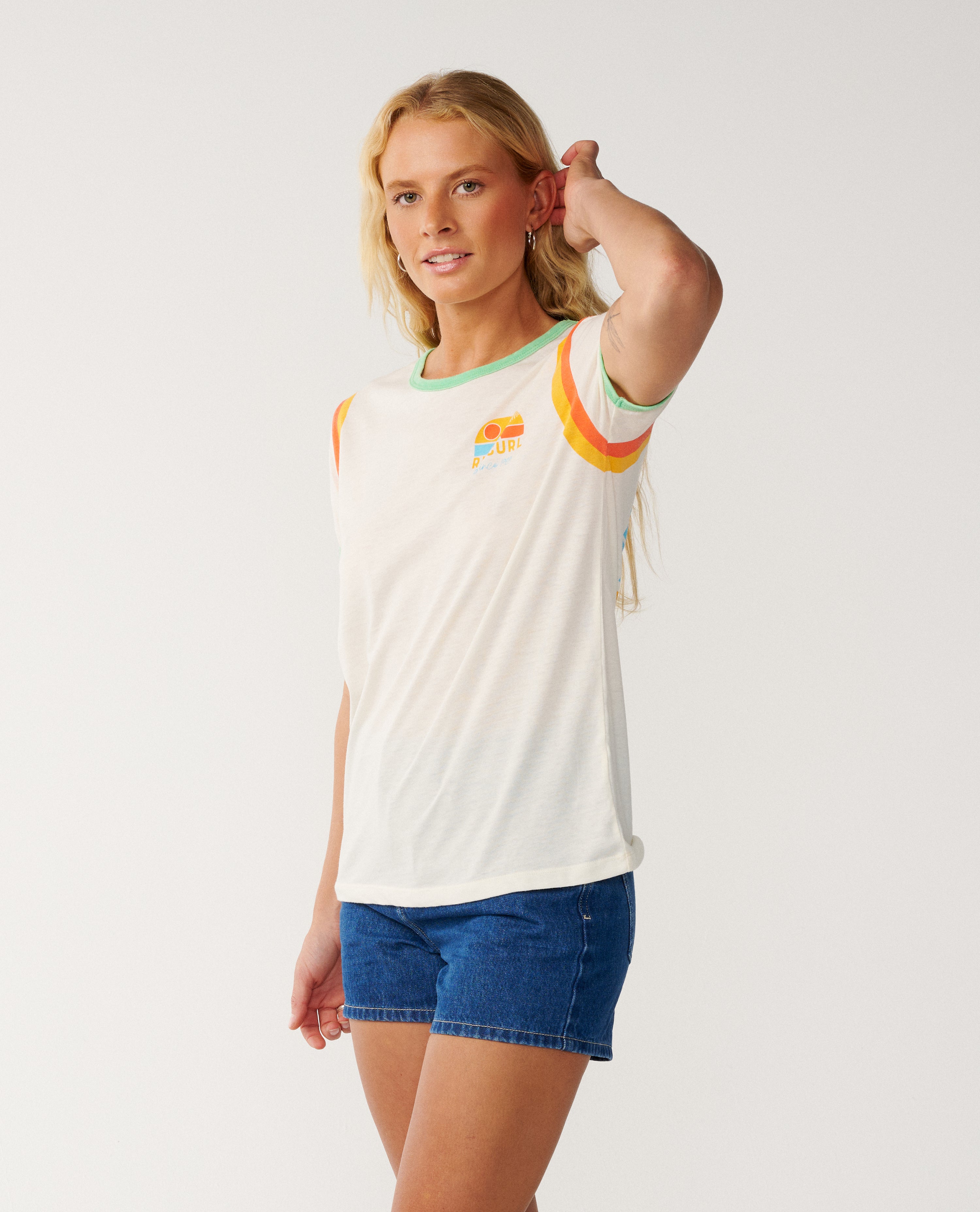 Rip Curl Line Up Ringer Standard T-Shirt