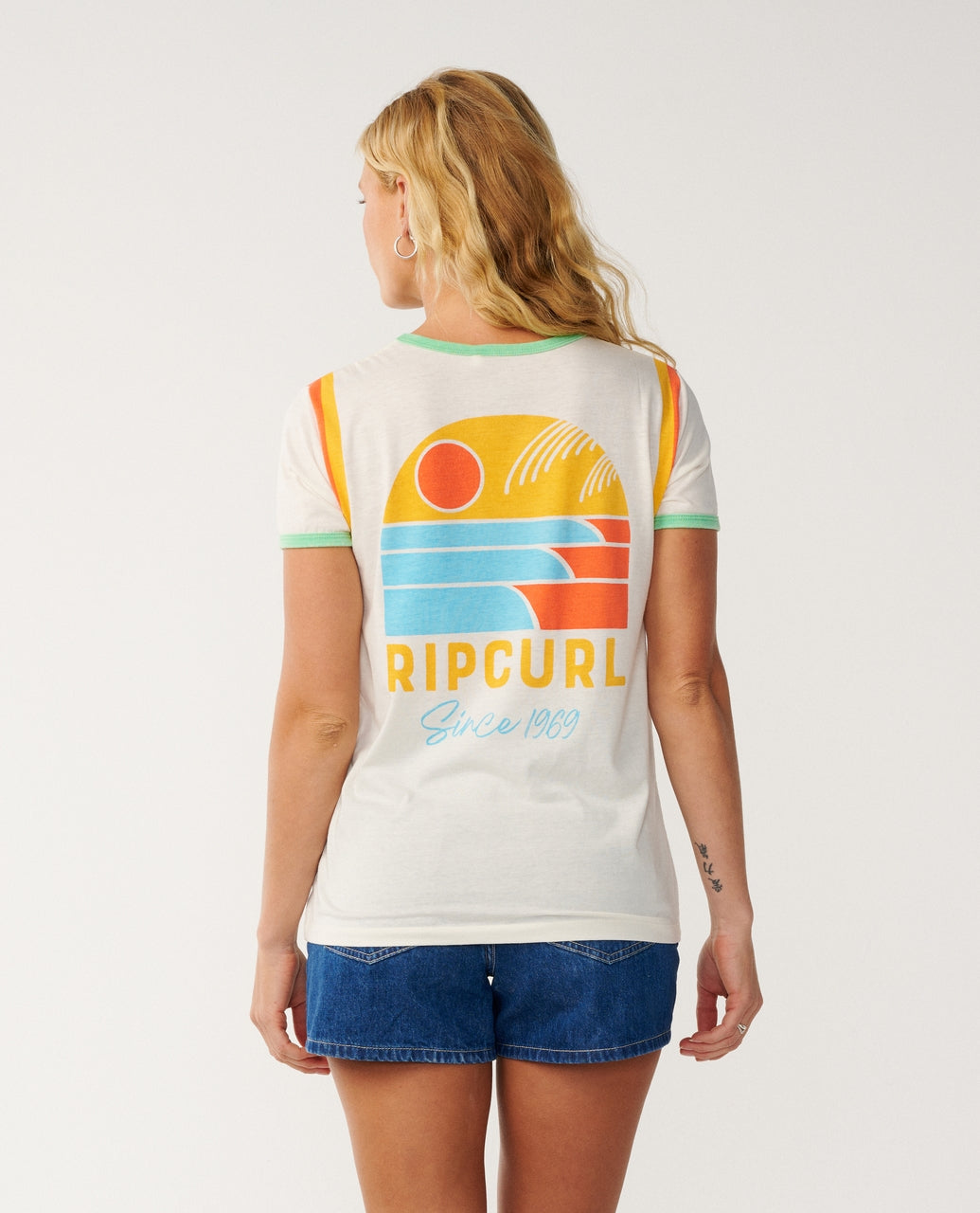 Rip Curl Line Up Ringer Standard T-Shirt