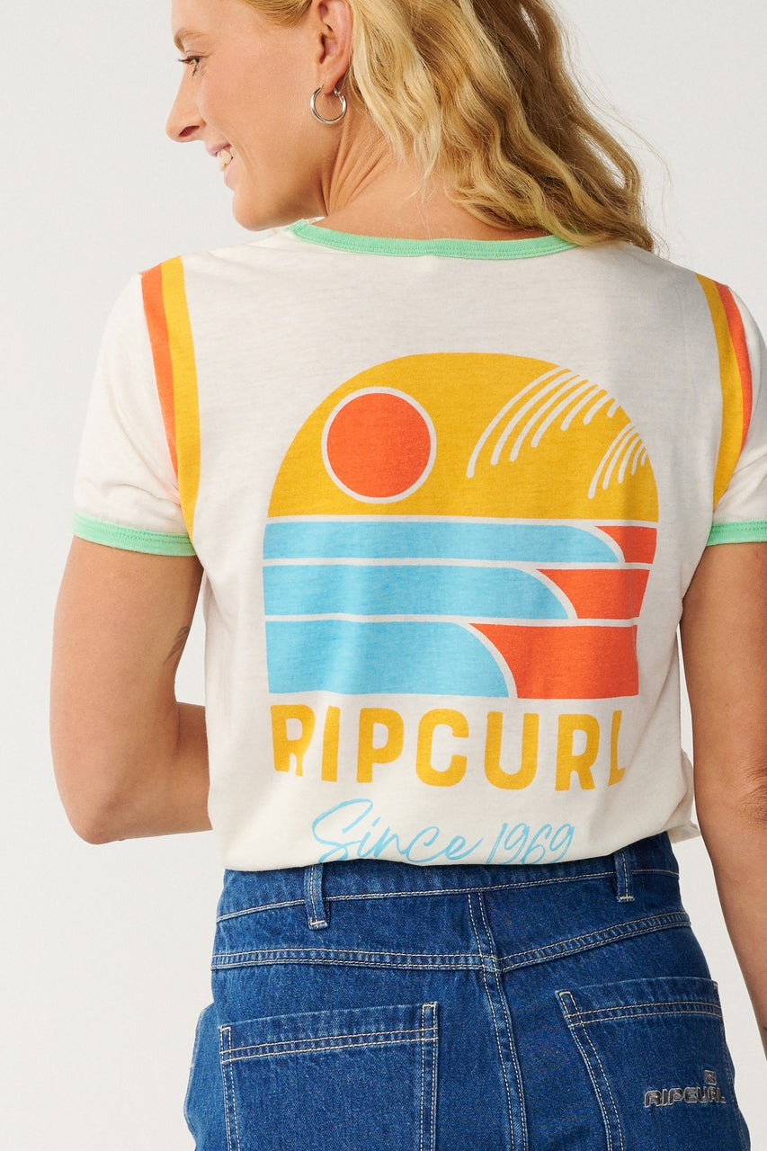 Rip Curl Line Up Ringer Standard T-Shirt