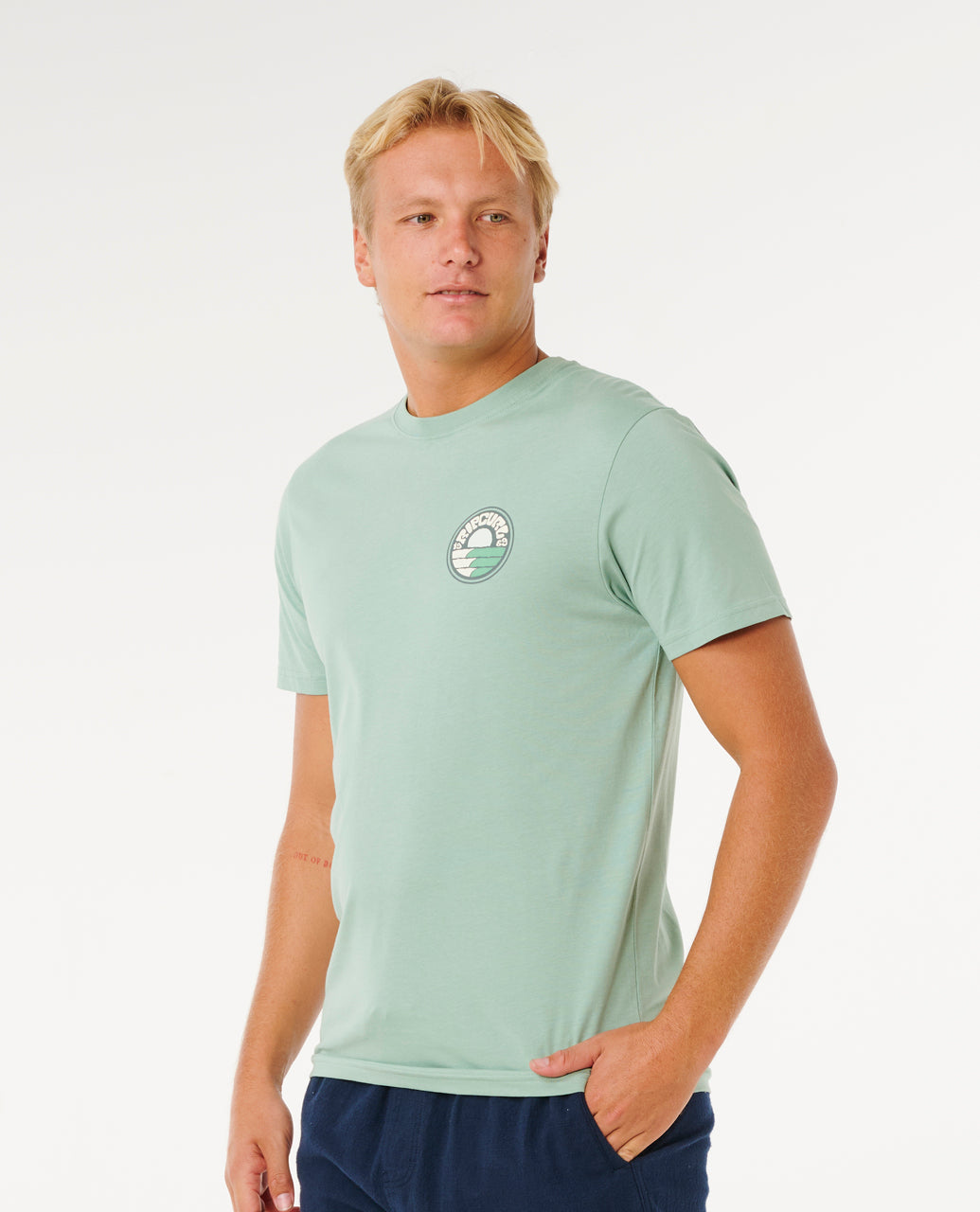 Rip Curl Pacific Rinse Stacked T-Shirt - Mooloolabas