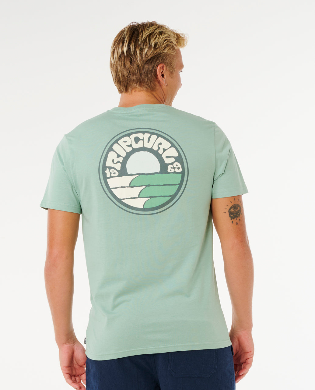 Rip Curl Pacific Rinse Stacked T-Shirt - Mooloolabas