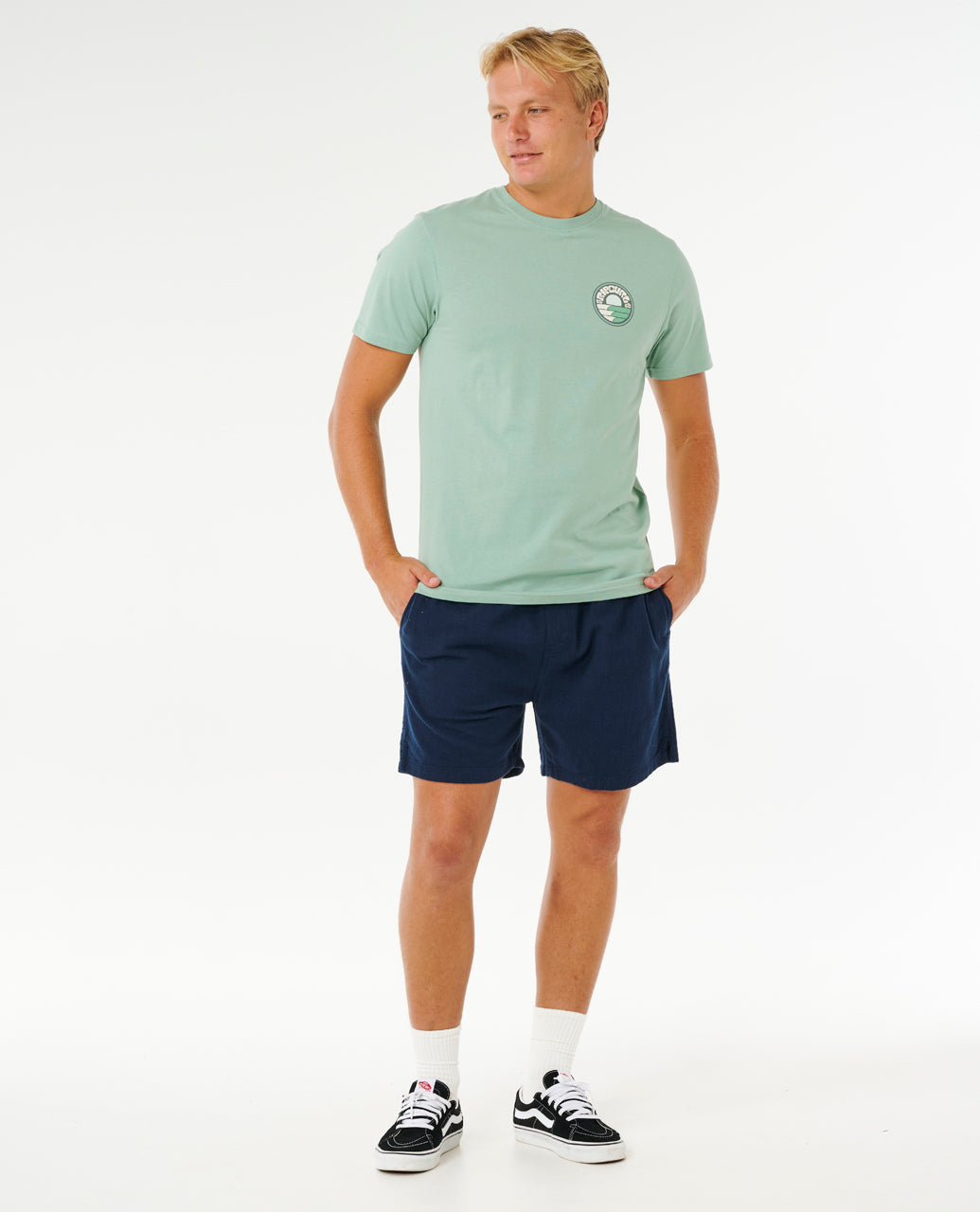 Rip Curl Pacific Rinse Stacked T-Shirt - Mooloolabas