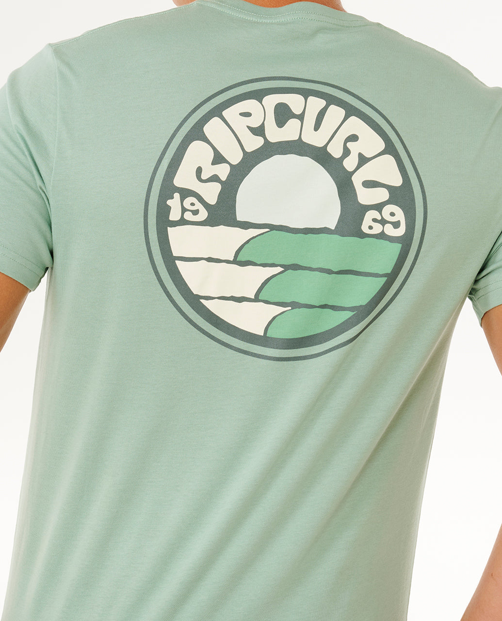 Rip Curl Pacific Rinse Stacked T-Shirt - Mooloolabas