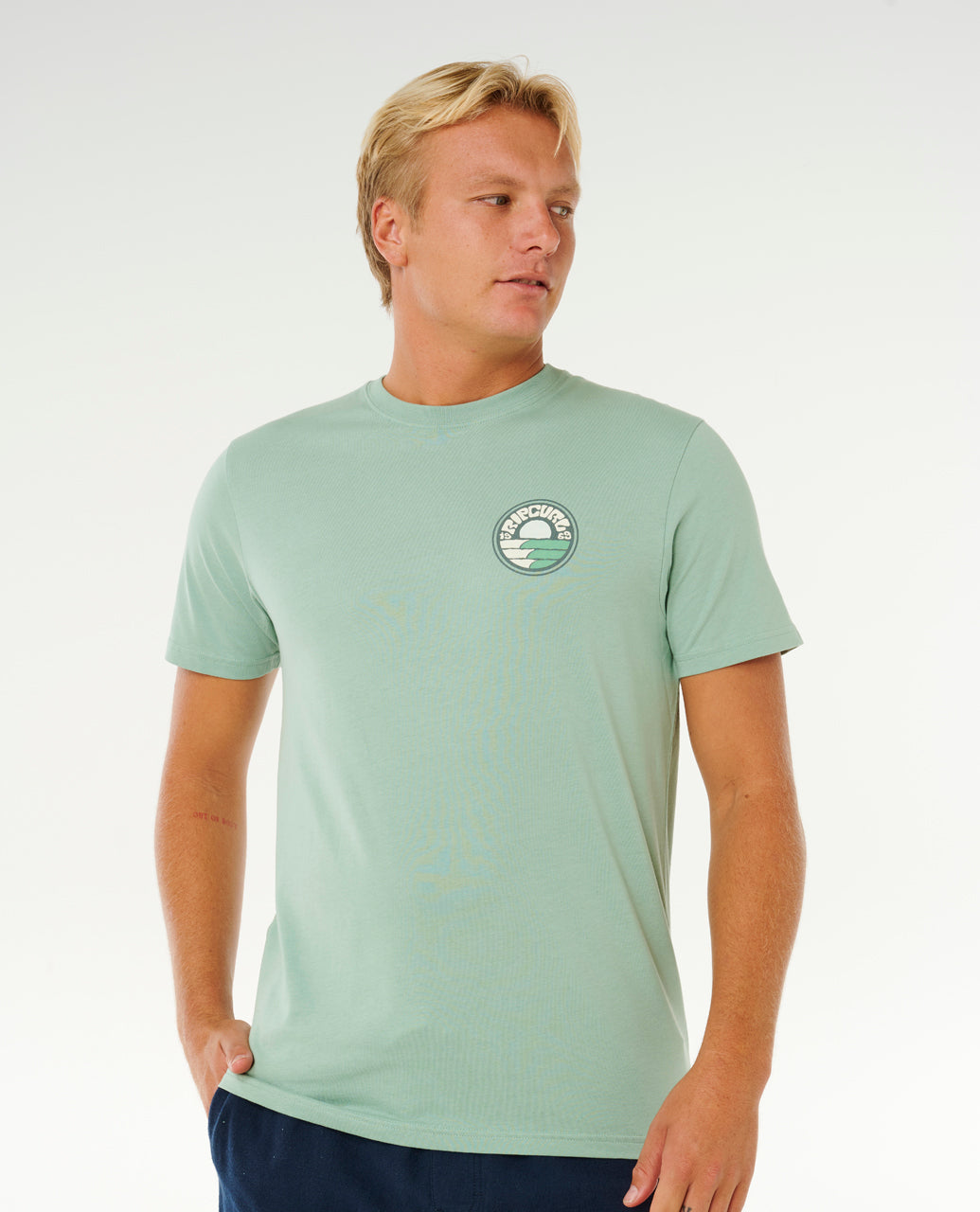 Rip Curl Pacific Rinse Stacked T-Shirt - Mooloolabas