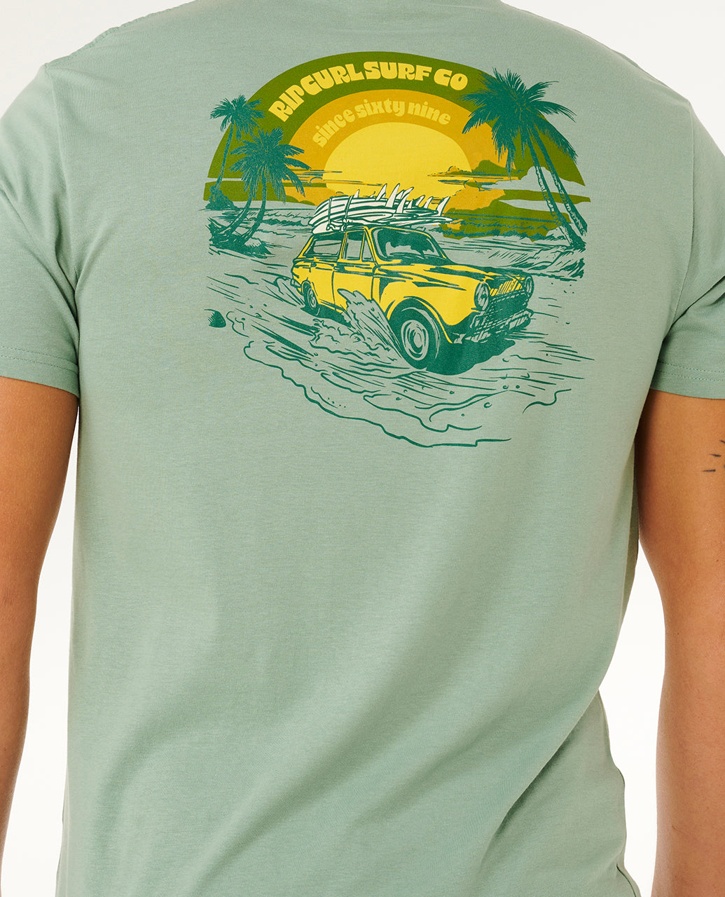 Rip Curl Keep On Trucking Short Sleeve T-Shirt - Mooloolabas