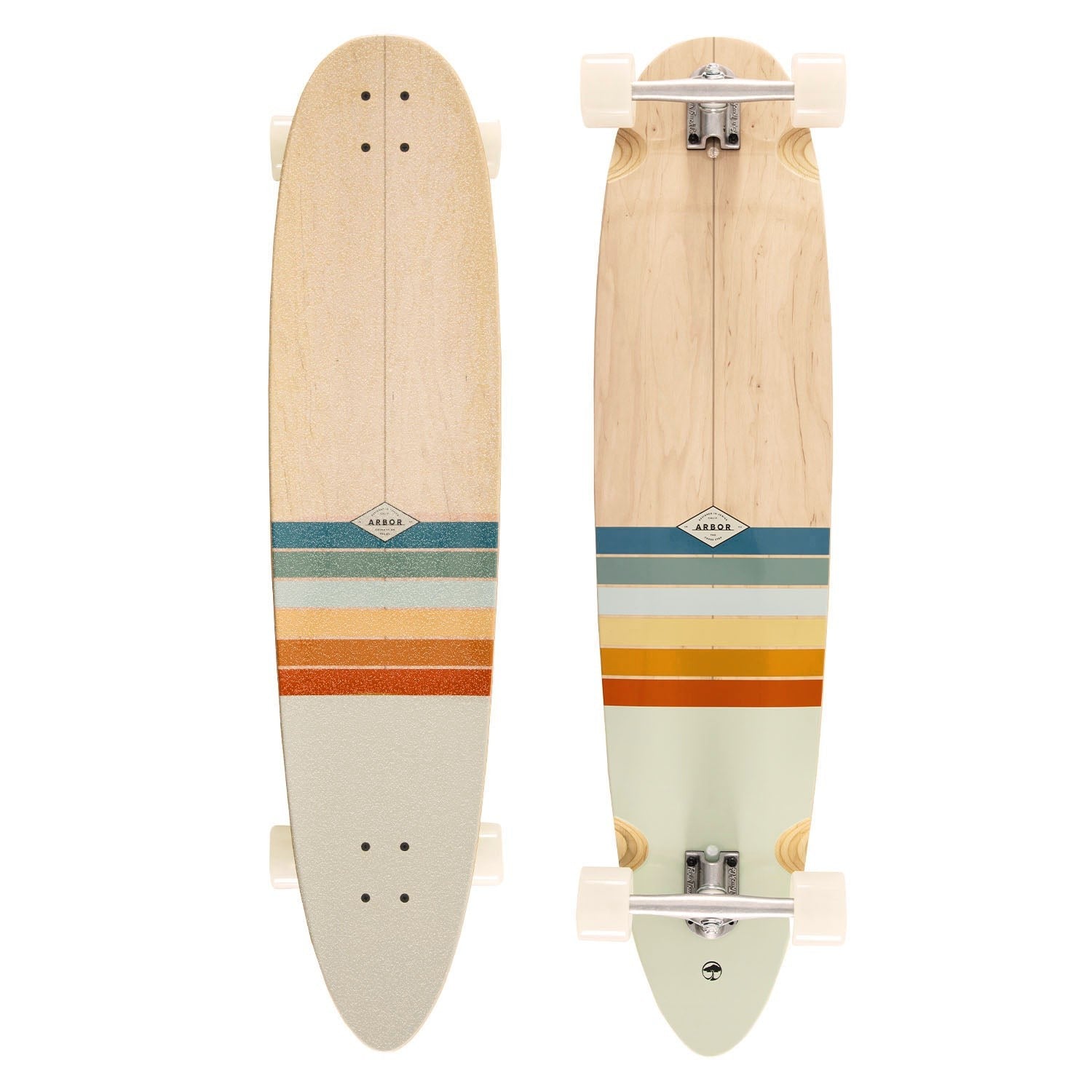 Arbor Performance Cross Step 42" Cruiser Longboard Complete - Regenbogen