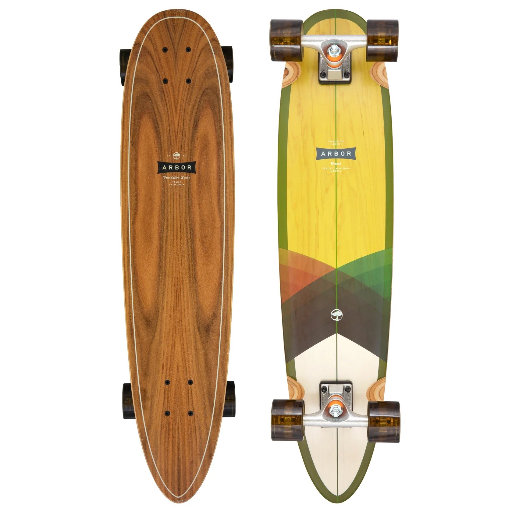 Arbor Cruiser Breach 34" Gelb Longboard Komplett