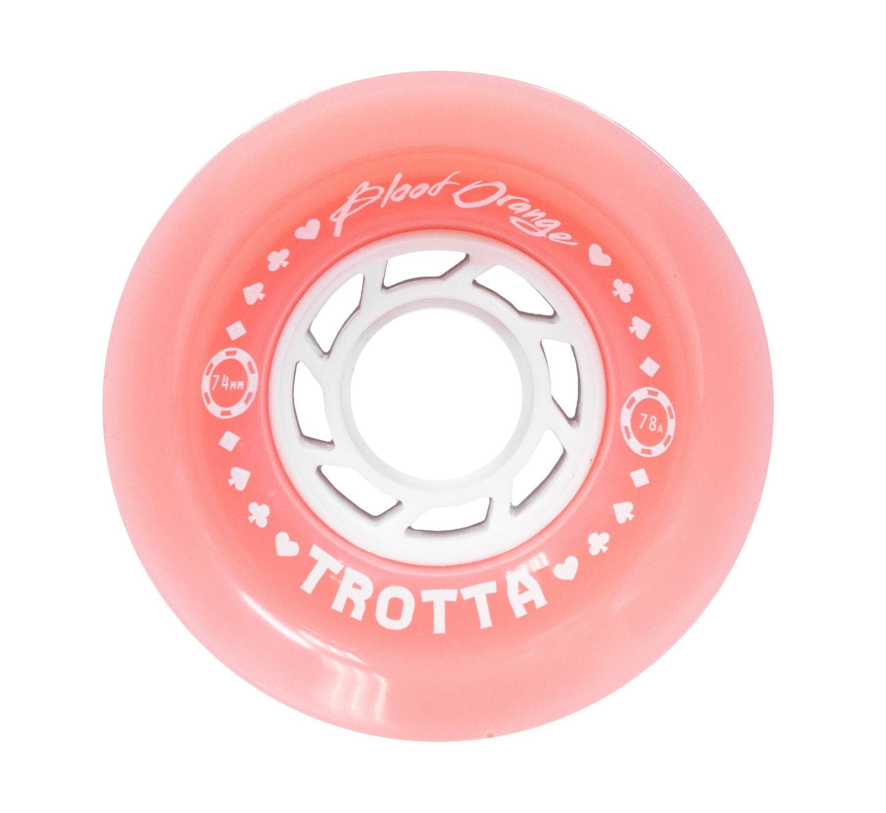 Blood Orange Trotta Pro Series 74mm 78A Longboard Rollen