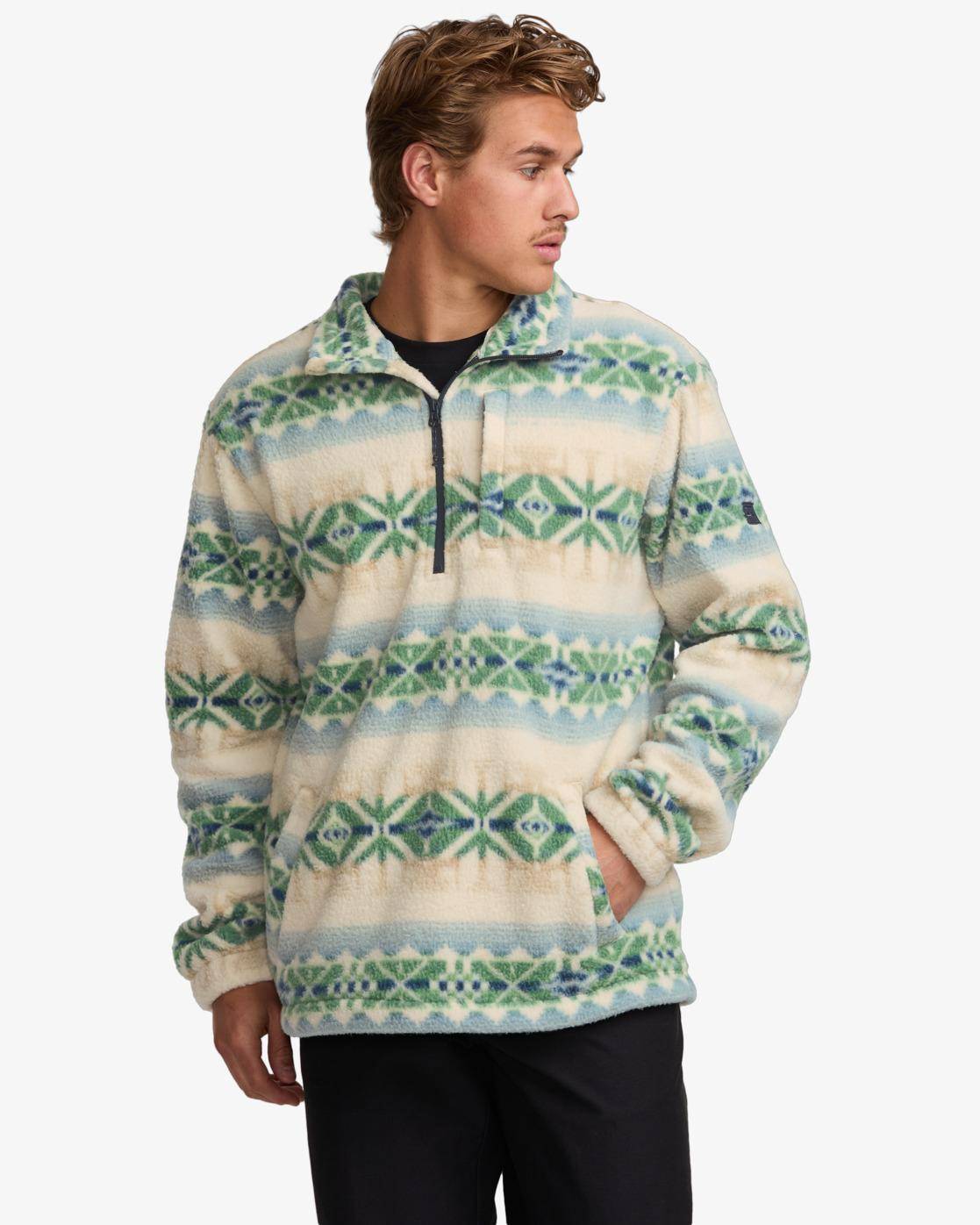 Billabong Boundary - Pullover-Sweatshirt mit Reißverschluss-Kragen für Männer