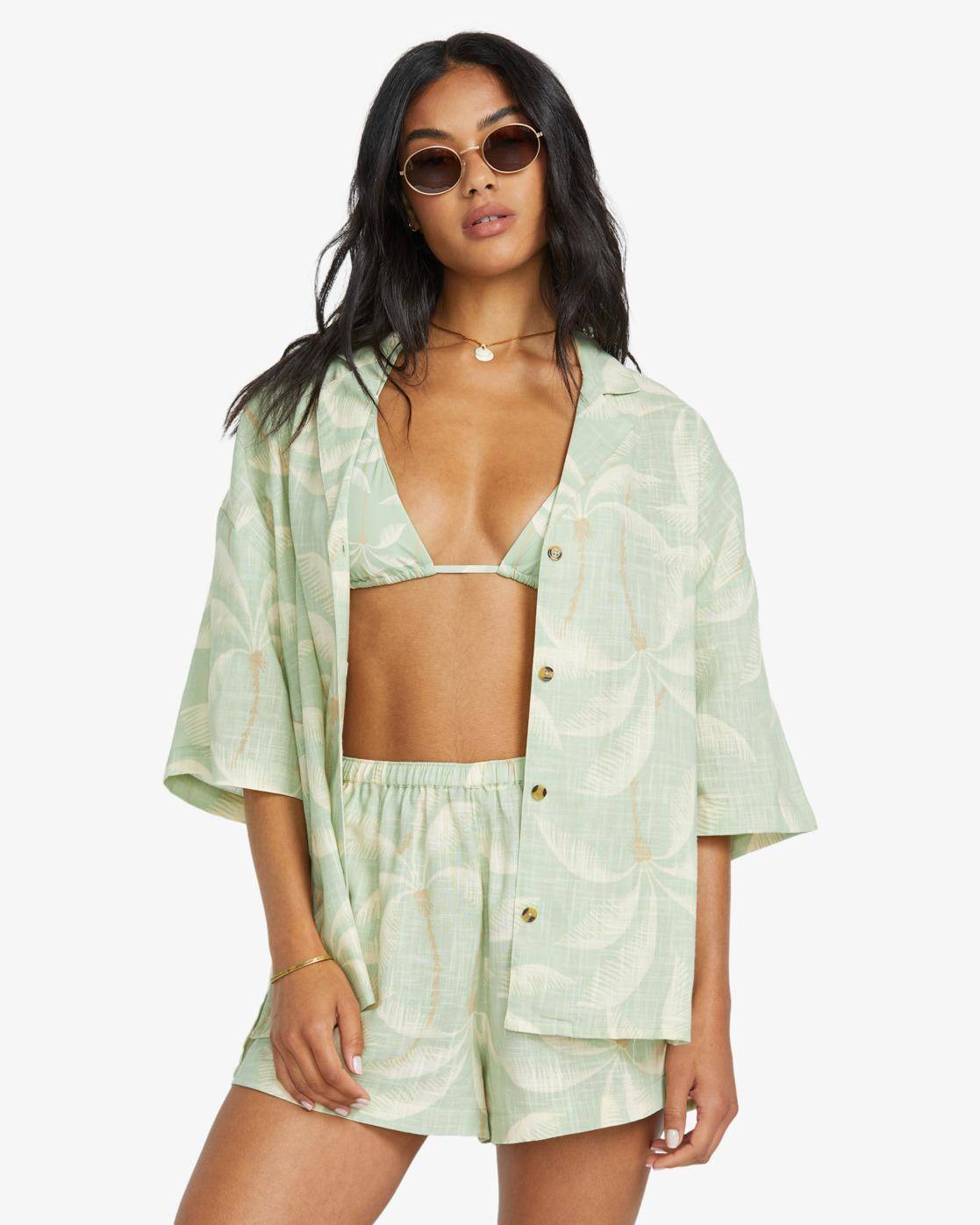 Billabong Beach side - Hemd mit kurzen Ärmeln für Frauen