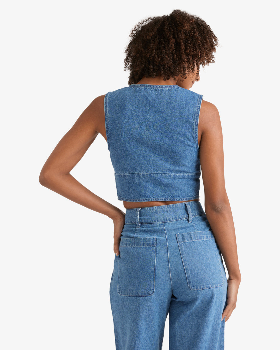 Billabong Indigo Skies - Crop Top aus Jeansstoff für Frauen