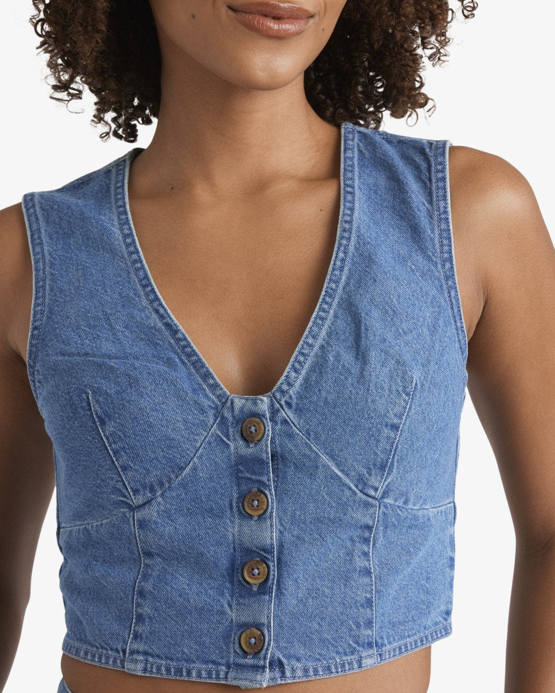 Billabong Indigo Skies - Crop Top aus Jeansstoff für Frauen