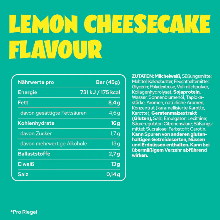 Ahead Lemon Cheesecake Proteinriegel - Mooloolabas