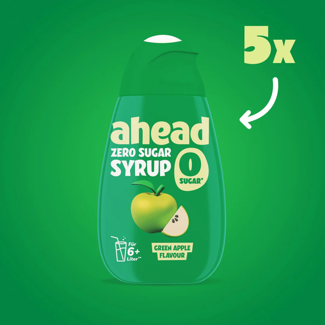 Ahead Zero Sugar Sirup Green Apple - Mooloolabas