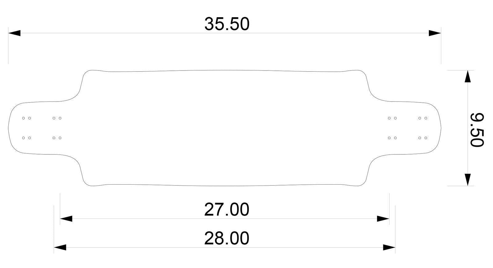 DB Longboards Contra 35,5" - Komplett