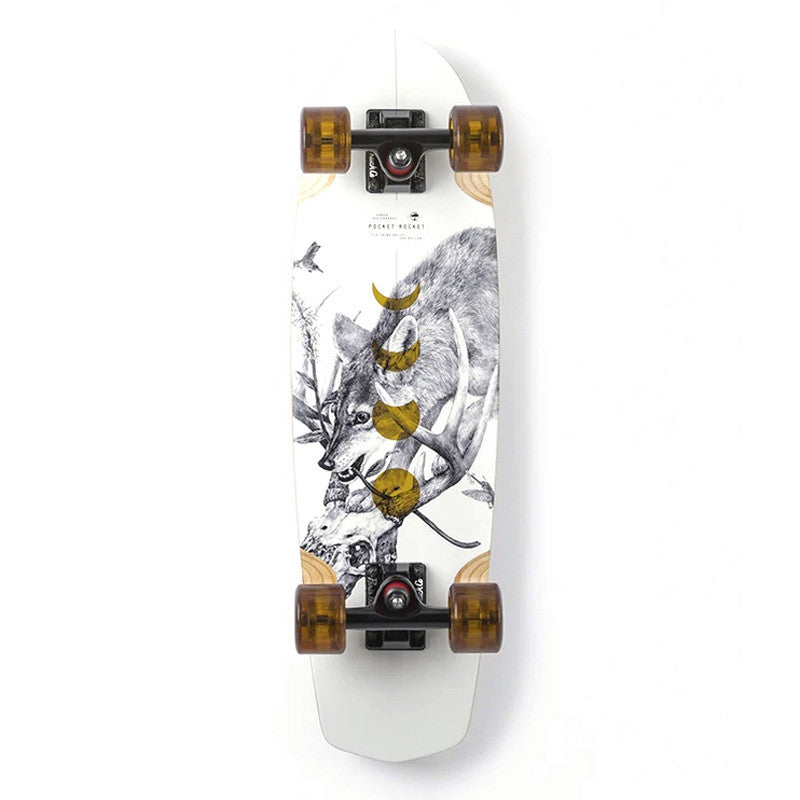 Arbor Pocket Rocket 27" Cruiser Skateboard Complete - Weiß