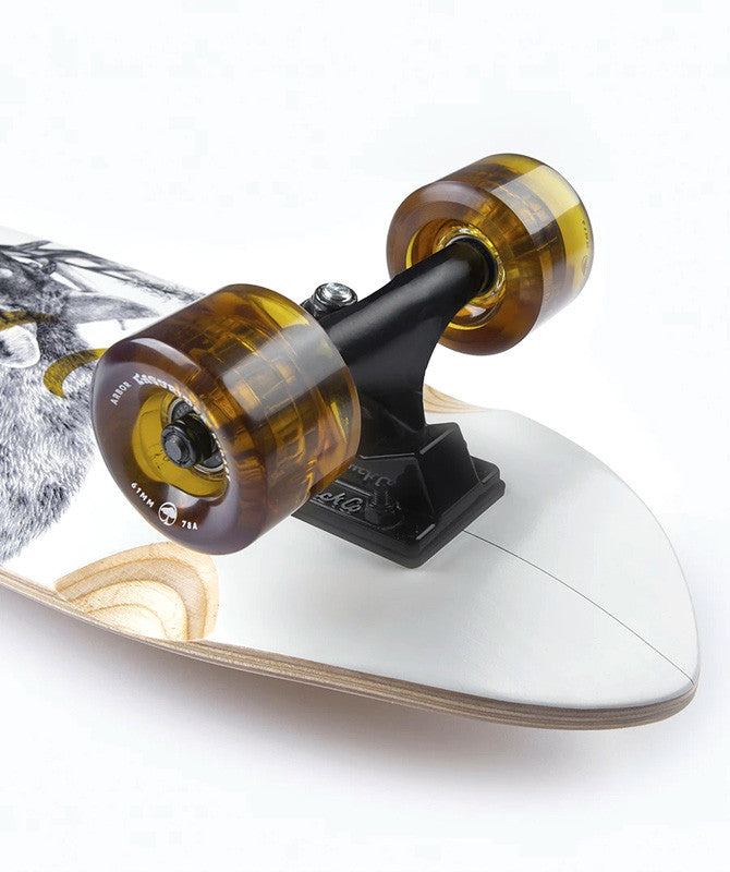 Arbor Pocket Rocket 27" Cruiser Skateboard Complete - Weiß