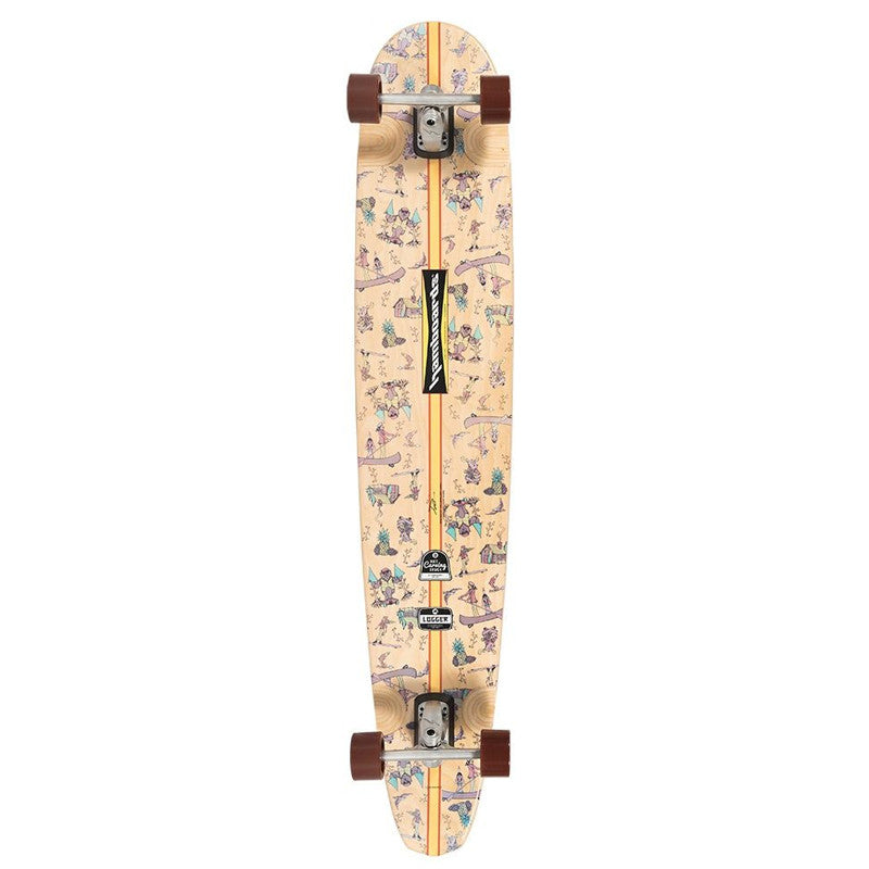 Hamboards Logger 60" Surfskate Komplett - Braun